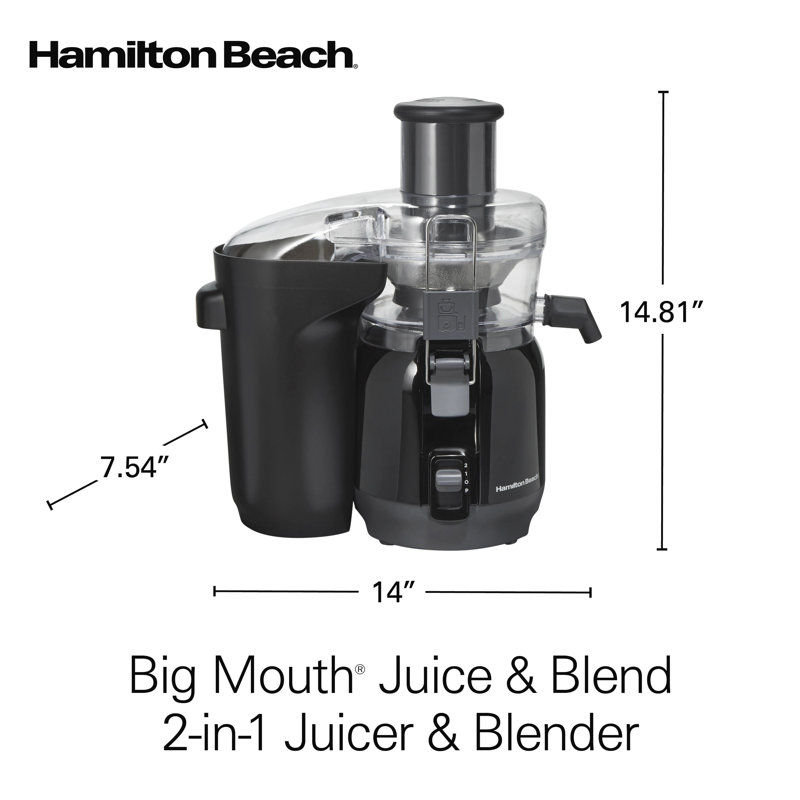 Hamilton Beach® Big Mouth® Juice & Blend 2in1 Juicer and Blender